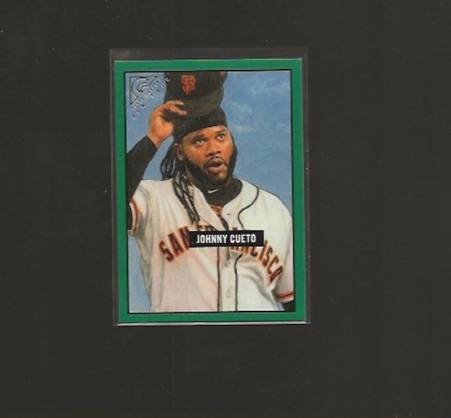 Topps Gallery Johnny Cueto Heritage #4 2017 verde 016/250 Foto 1 de 1