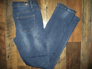 Kidpik Stretch Blue Jeans Jeggings Adjustable Waist Tab Girls Size 16 - Picture 1 of 5