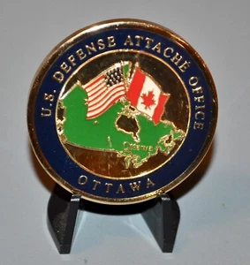 DOD Defense Attache Office Ottawa Canada Challenge Coin - Picture 1 of 2