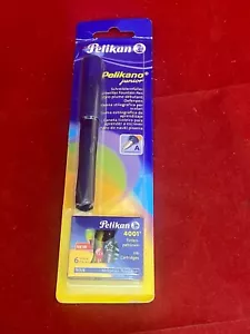 Penna stilografica Pelikan Pelikano Junior P67 - blu + 6 pezzi inchiostro 940957 Germania - Foto 1 di 2