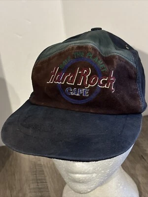 Vintage Hard Rock Cafe Hat  Save The Planet 90s Color Block Snapback Cap — 第 1/4 张图片