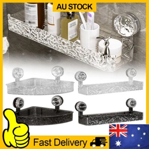 Raidley No Drill Clear Wall Caddy Raidley Easymount Bathroom Storage Shelf KU - Picture 1 of 18