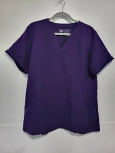 Top scrub donna Figs Flores Peplum viola XL - Foto 1 di 11