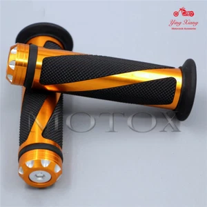 7/8" handlebar grips throttle turn Handle Grip Settle Fit For Ninja 400 650 Z900 - Foto 1 di 15