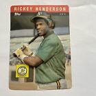 1985 topps 3d baseball superstars rickey henderson no.10 excellent condition