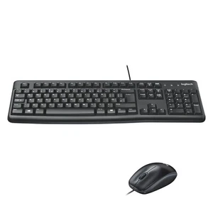 Logitech MK120 Wired Keyboard and Optical Mouse Combo Full-Size Keyboard UK - Picture 1 of 8