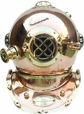 Antique halloween Copper Brass Diving Helmet Mark V 18" Diving Helmet Best Gift