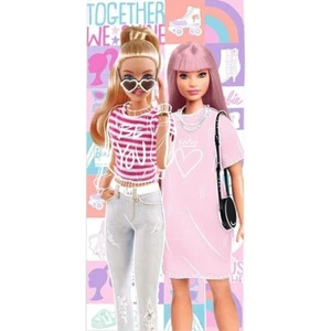 Barbie Doll Bath Beach Towel 140 x 70 cm Velour Cotton Mix. - Picture 1 of 1
