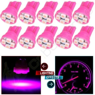 10X T10 Pink/Purple 194 168 4SMD 3528 LED Bulb Step Light For GMC Sierra 2500 HD - Image 1 of 4