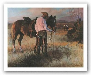 ART PRINT Sharing an Apple by Tom Ryan Image Size 20 x 16 - Picture 1 of 1