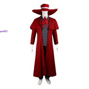Costume cosplay Hellsing Alucard set completo anime Halloween festa vestito glft  - Foto 1 di 4