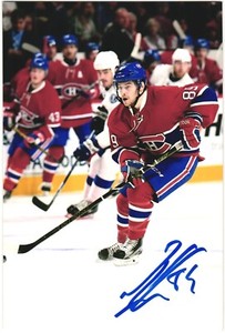 Ryan Johnston Autographed 4x6 Color Photo Montreal Canadiens #89 D
