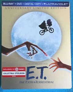 E.T The Extra Terrestrial (Blu-ray/DVD, Digital HD, 2012) Steelbook Target (SE) - Picture 1 of 2