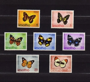 LESOTHO #140-146 MNH COMPLETE SET OF BUTTERFLIES OF LESOTHO - Picture 1 of 1