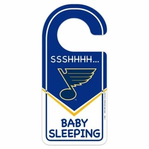 ST. LOUIS BLUES SSSHHH BABY SLEEPING DOOR HANGER SIGN - Picture 1 of 1