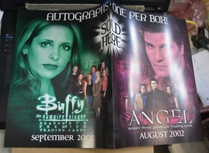 SELTEN 4 SEITEN BUFFY DER VAMPIRJÄGER UND ENGEL INKWORKS 2002 HÄNDLER VERKAUFSBLATT - Bild 1 von 2
