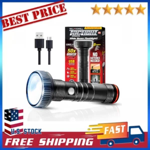 Taclight Max LED Rechargeable Flashlight - High Lumen, Ultra Bright, Flash Light - Picture 1 of 8