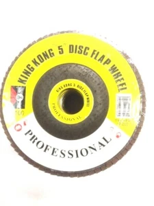 5pc 5" 125mm Flap Discs Wheel A100 Grit Abrasive Metal Angle Grinder WheelsK6764 - Picture 1 of 3