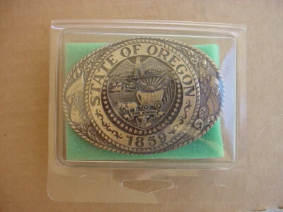 State of Oregon 1859 State Series Tony Lama Belt Buckle - Image 1 of 3