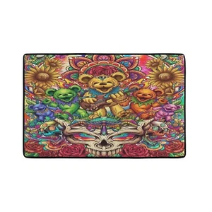 31"x20" area rug carpet. Grateful dead bears - Picture 1 of 4