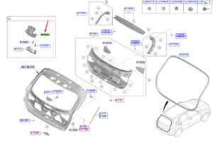 KIA XCEED CD MK3 Tailgate Latch Assy 81230J7700 NEW GENUINE - Picture 1 of 2