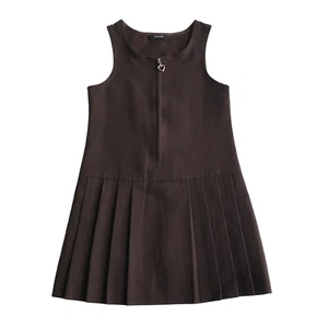 Pinafore scuola A-line marrone - Foto 1 di 1