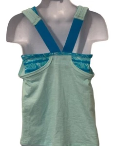 Athletic Works Girls Active Bra Tank Top Geometric Size XS/XCH Blue - Picture 1 of 7