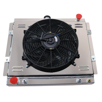 Radiador de 3 filas + ventilador de cubierta para camioneta Toyota 4Runner SR5 LN67 2,4 1984-95 1992 Foto 1 de 4