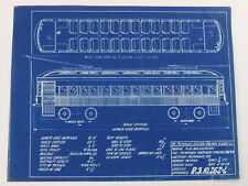 Milwaukee Electric Plan & Elevation Northern Coaches 1102 Blueprint 1929 11"