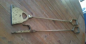 Hierros de fuego - latón liso George III - Imagen 1 de 4