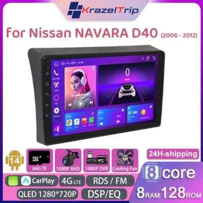8 Core QLED Car Radio Stereo for Nissan NAVARA D40 2006-2012 Carplay Andriod DSP - Image 1 of 4