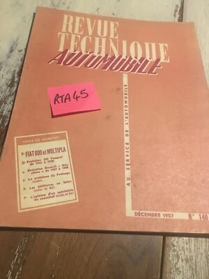 Revue Technique Automobile Fiat 600 multipla , évolution Peugeot 203 , Dauphine - Photo 1/4