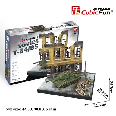 CubicFun 3D Puzzle - SOVIET TANK T35/85 - JS4202H - Image 1 of 3