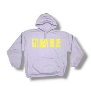 $NOT XL Lavender “Get Busy or Die” Hoodie  Rare Streetwear Grail  Hip Hop Merch - Picture 1 of 10