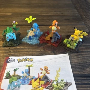 Mega Construx Pokemon Kanto Region Team HFG05 Pikachu Squirtle Charmander - Bild 1 von 7