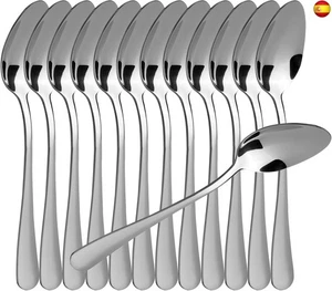 BESCH 12 Cucharas de Postre Acero Inoxidable 15 x 3.2 cm(Cucharas de Postre) - Imagen 1 de 6