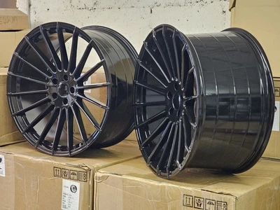 22 Zoll HAXER®️ Konkave Felgen Glanzschwarz BMW X5 X6+MERCEDES ML GLE AMG *NEU* - Bild 1 von 4