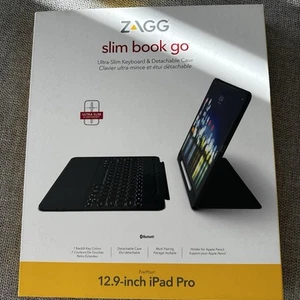 ZAGG Slim Book Go Keyboard for 12.9" Apple iPad Pro (2018, Black) - Picture 1 of 4