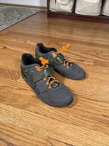 Mens Inov8 Fastlift 335 Green Weightlifting Shoes Size 8 Squatting CrossFit - Picture 1 of 8