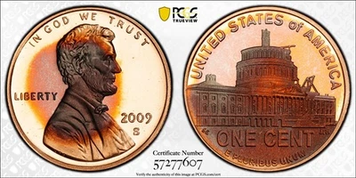 PR68DCAM 2009-S 1C Lincoln-Presidency Proof Cent, PCGS Trueview- Nicely Toned - Image 1 of 3