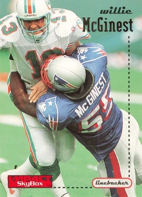 Willie McGinest 1996 SkyBox Impact #86 New England Patriots Football - Image 1 of 2