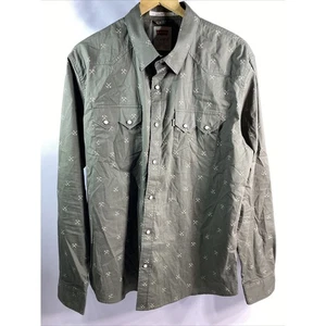 Levi's Modern Fit Druckknopf Langarm Western Hemd Herren Gr. XL 46-48 - Bild 1 von 11