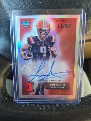 🔥  LUKE ALTMYER 2025 BOWMAN U CHROME 1955 BOWMAN AUTO /99 ILLINOIS 🔥  - Image 1 of 2