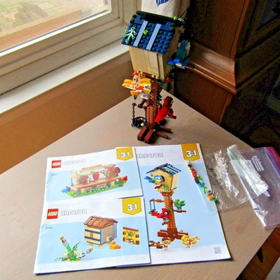 LEGO CREATOR: 3 in 1 Birdhouse, Park Bench & Beehive (31143) *Pre-Owned* - Image 1 of 4
