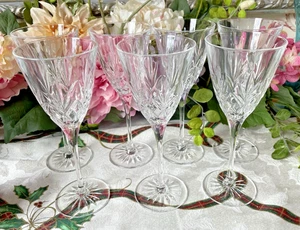 7 Thomas Webb Crystal Romeo Cut Wine Glass 8 1/4" 21cm Tall Exc Con - Picture 1 of 5