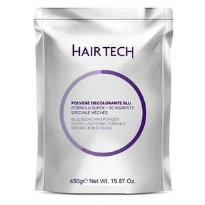 HAIR TECH DECOLORANTE IN POLVERE BLU PER CAPELLI 450GR SCHIARISCE FINO A 8 TONI - Foto 1 di 1