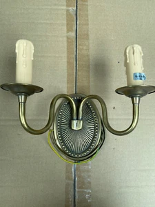 Ex-Display Wall Light Double Antique Brass - Picture 1 of 3