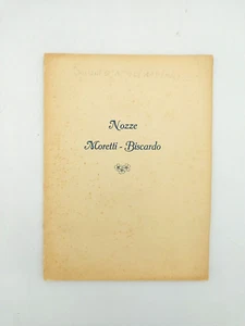 "JUNTE a GLI ARMAROLI MILANESI" Luca Beltrami 1919 für Hochzeit MORETTI - BISCARDO - Bild 1 von 4
