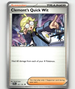Clemont's Quick Wit Pokemon • Poco común • 167/191 Surging Sparks - Imagen 1 de 1