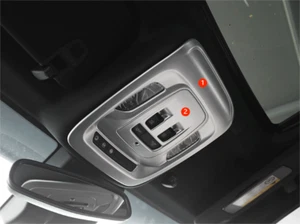 For 2020-2023 Cadillac CT4 ATS 2pcs Matte Silver Front Reading Light Cover Trim - Picture 1 of 2